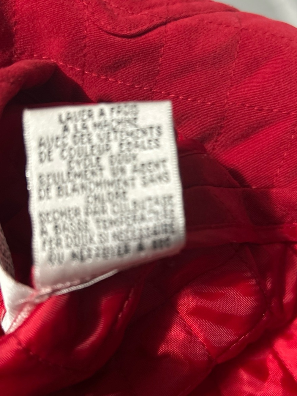 Talbots Quilted Red Utility Jacket - Picture 6 of 6